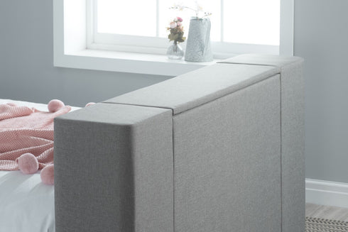 Plaza Fabric Tv Bed Grey